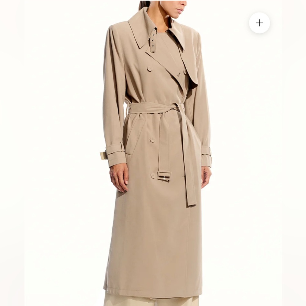 The SeI - 1690$ Beige Trench Coat with Belt - Picture 4 of 8
